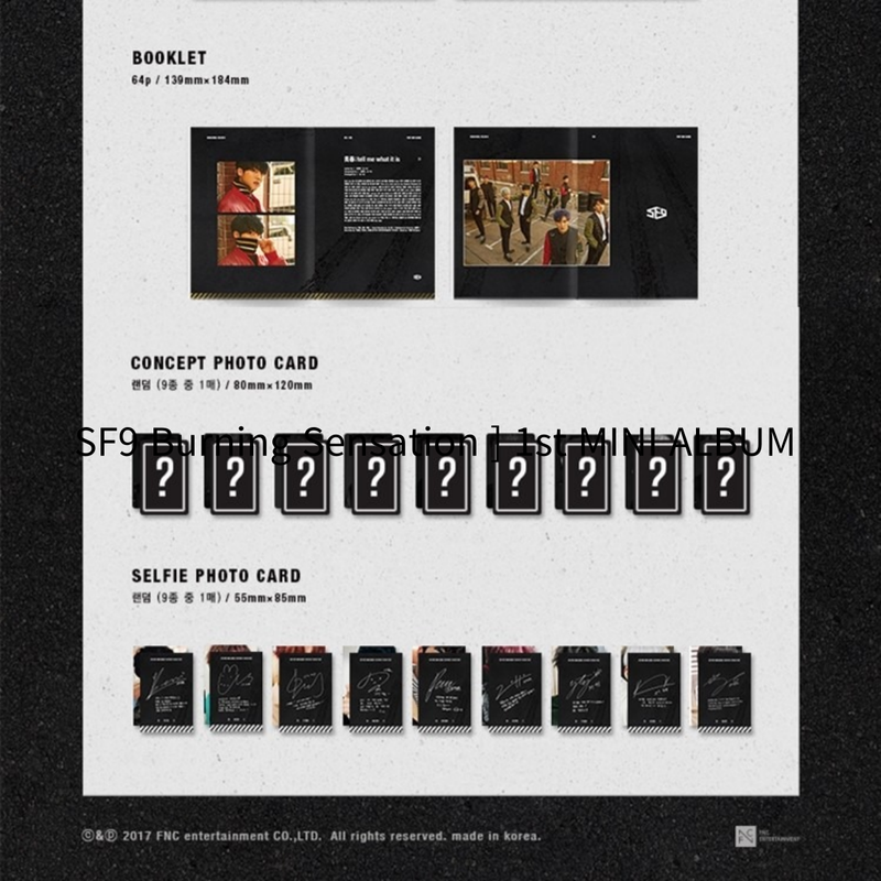SF9 - Burning Sensation / 1st Mini Album