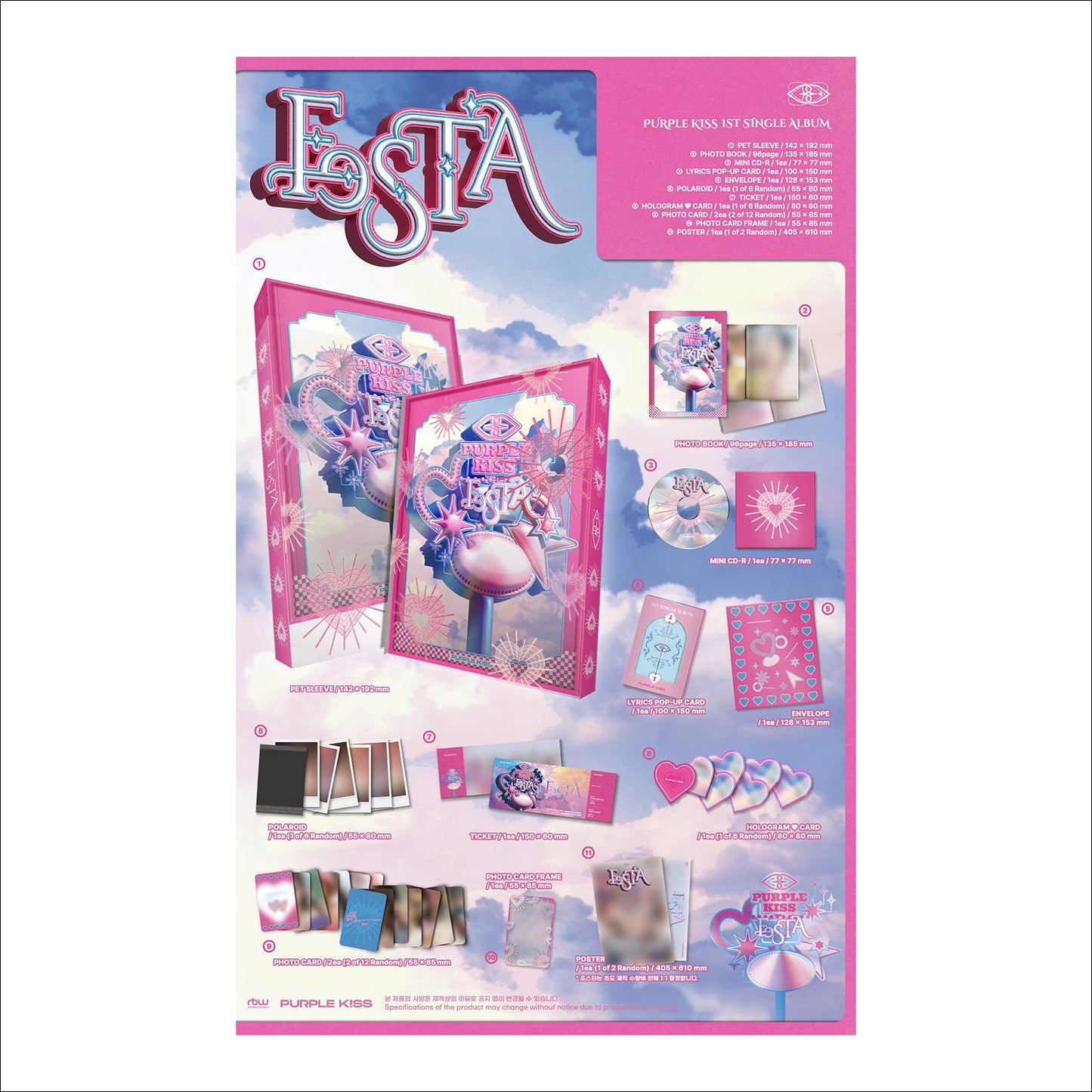 PURPLE KISS - FESTA Main Ver / 1st Single Album