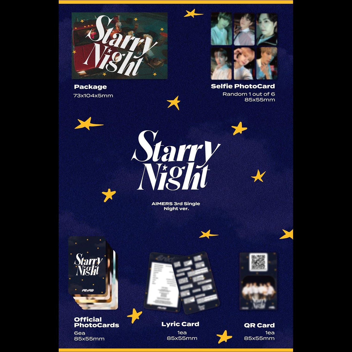 AIMERS - Starry Night (Day/Night ver) / 3rd Single Album