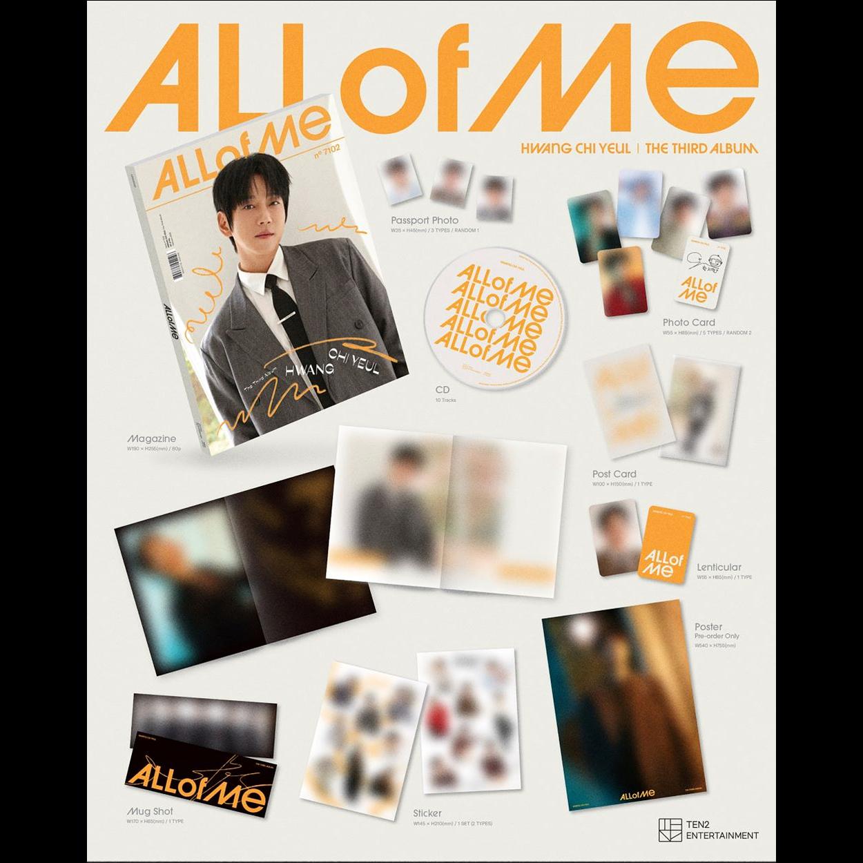 HWANG CHI YEUL - ALL of ME The 3rd Album