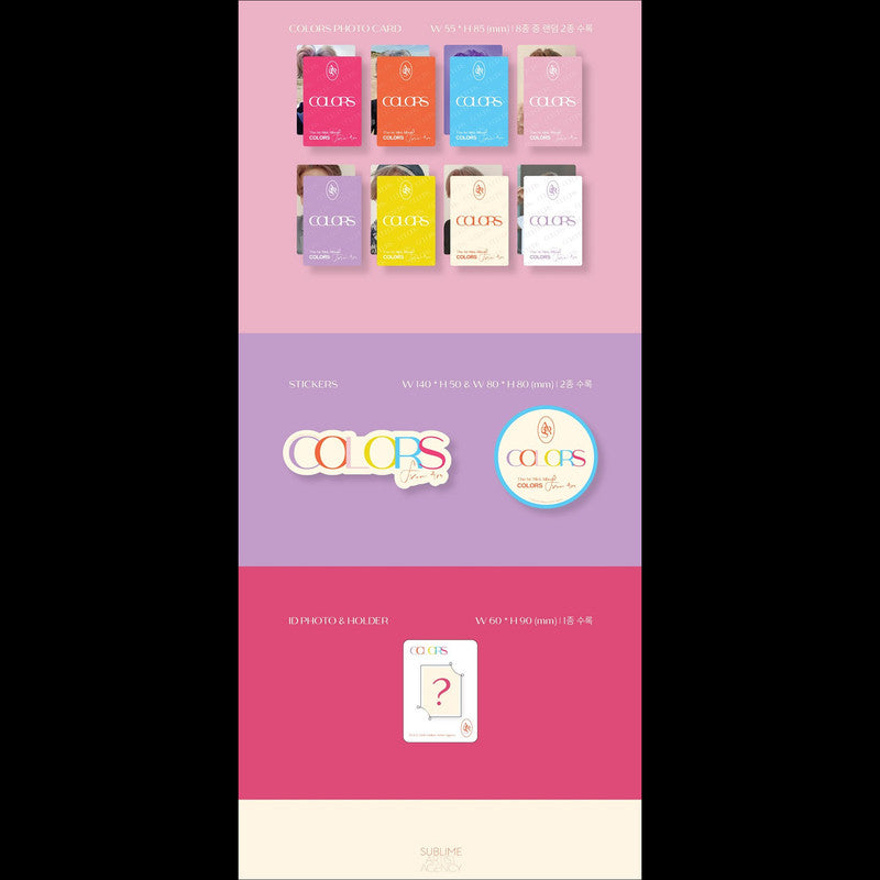 YOUNGJAE (GOT7) COLORS from Ars 1st Mini Album