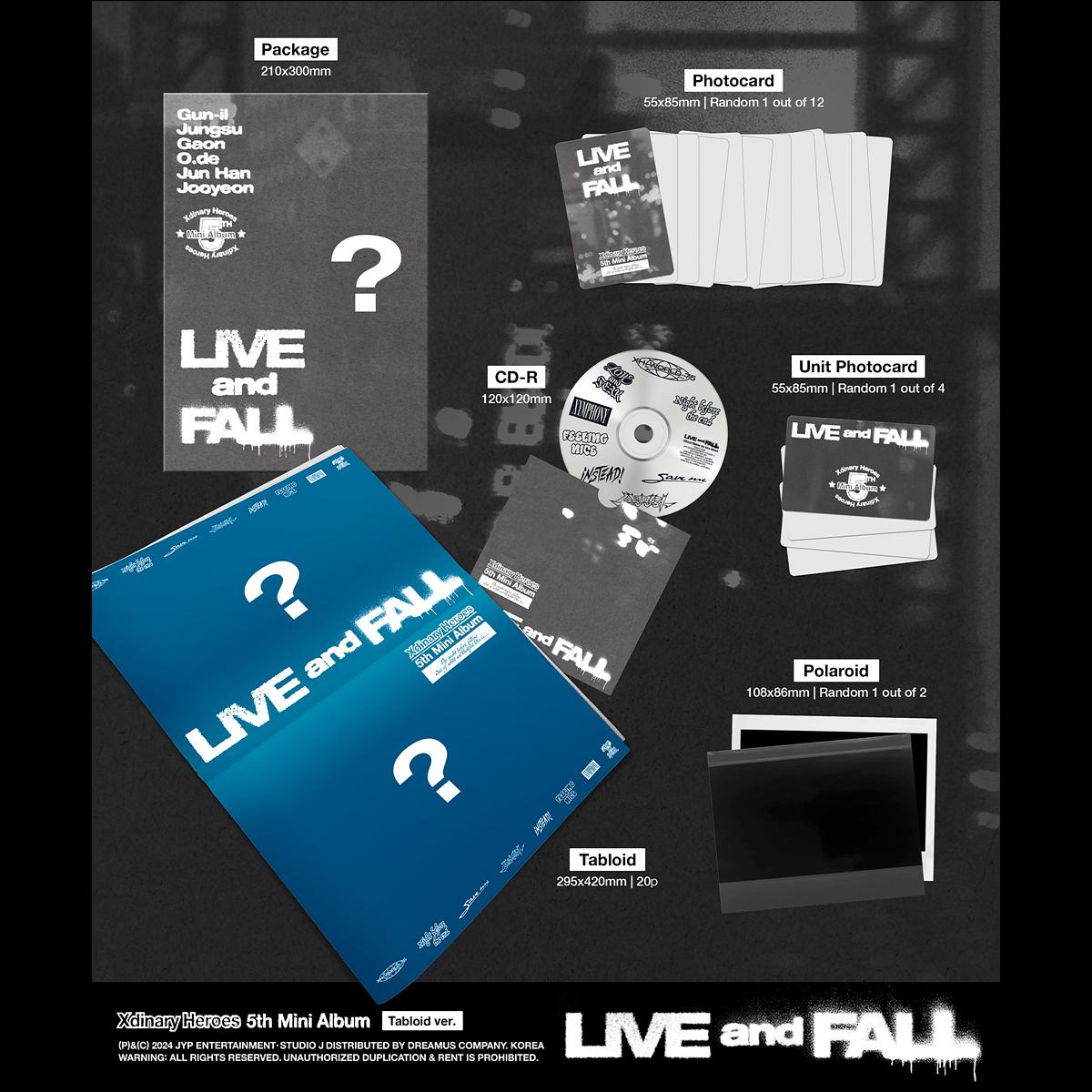 Xdinary Heroes - LIVE and FALL Tabloid ver.