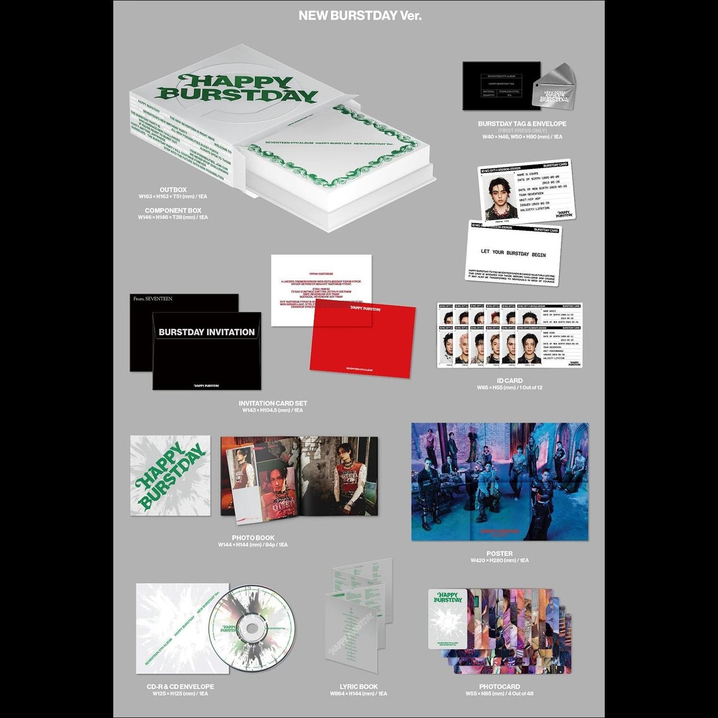 SEVENTEEN - HAPPY BURSTDAY / 5th Album