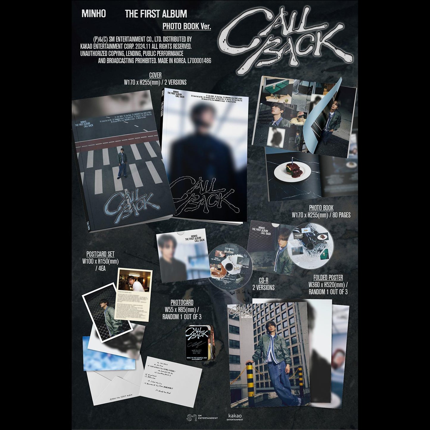 (Photobook Ver.) MINHO (SHINee) CALL BACK The 1st Album