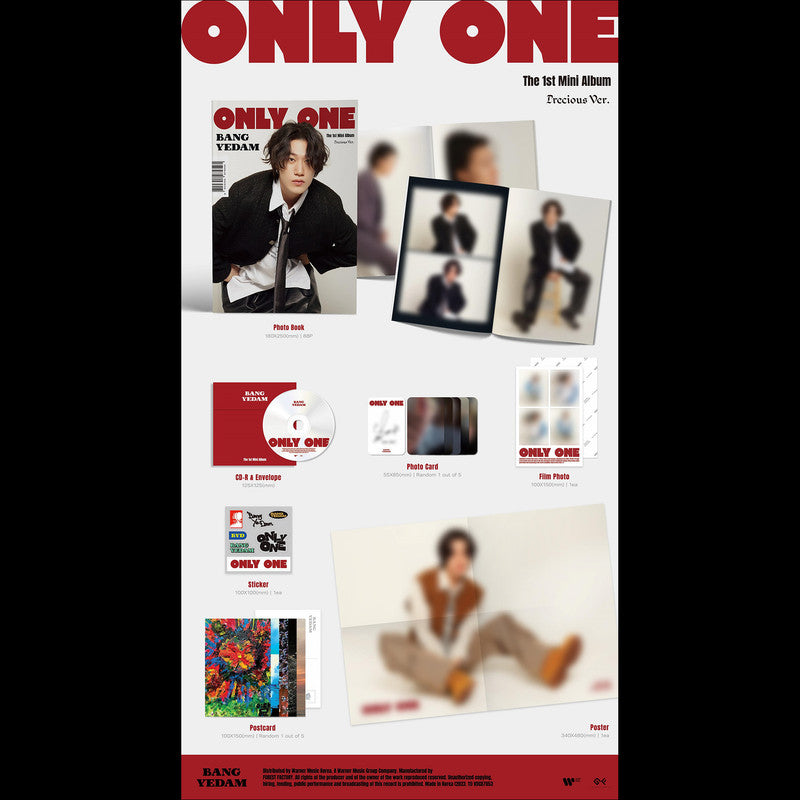 BANG YEDAM - ONLY ONE (Precious Ver., Begin Ver.)