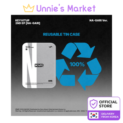 [Pre-order] KEYVITUP [NA-GARI] 2ND EP NA-GARI Version Tin Case Official Sealed Album + Free Gift