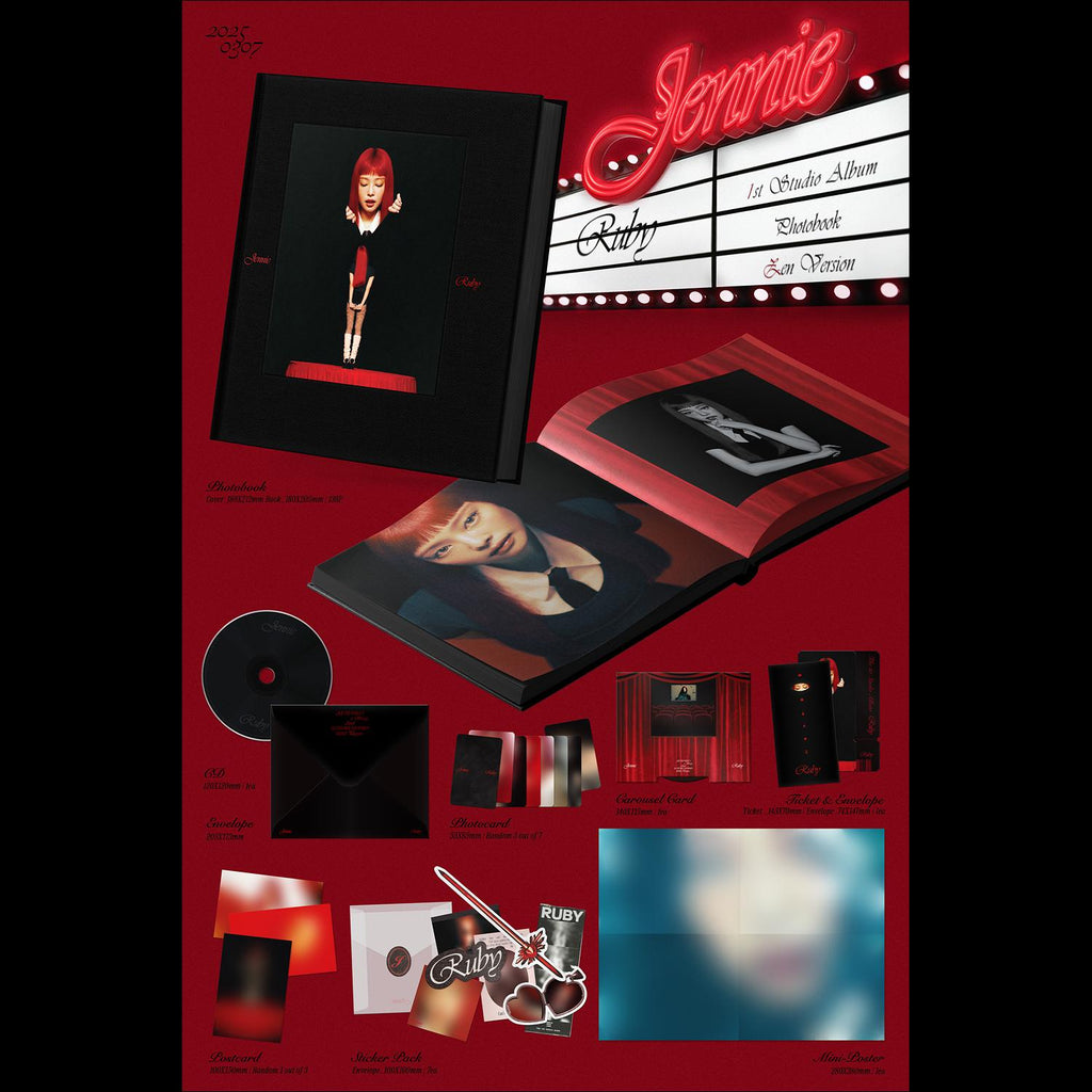 JENNIE (BLACKPINK) - Ruby Photobook (Jane Ver. / Zen Ver.)
