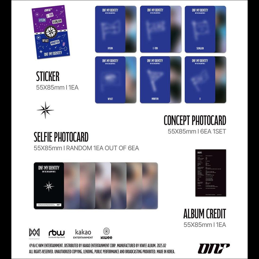 ONF - [ONF MY IDENTITY] kiwee ALBUM / The 2nd Album Part.1