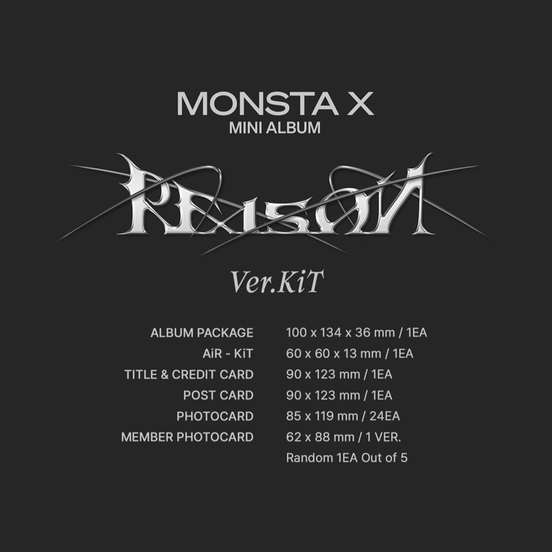 MONSTA X - REASON KiT Ver. Album
