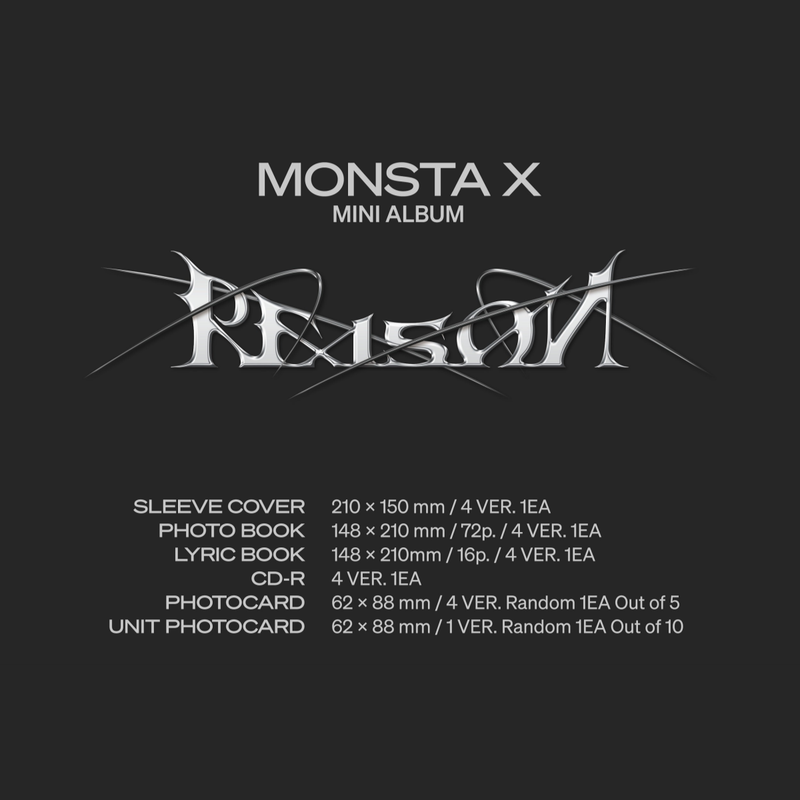 MONSTA X - REASON / 12th Mini Album