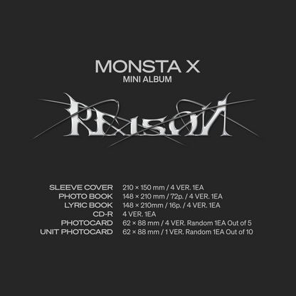 MONSTA X - REASON / 12th Mini Album