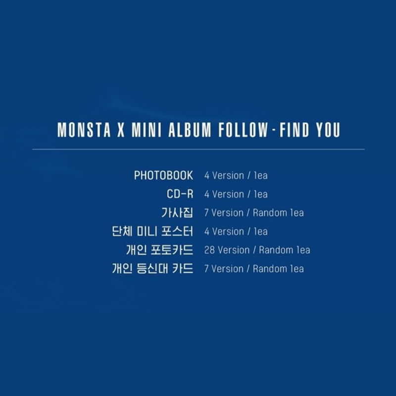 MONSTA X - FOLLOW FIND YOU(RANDOM)