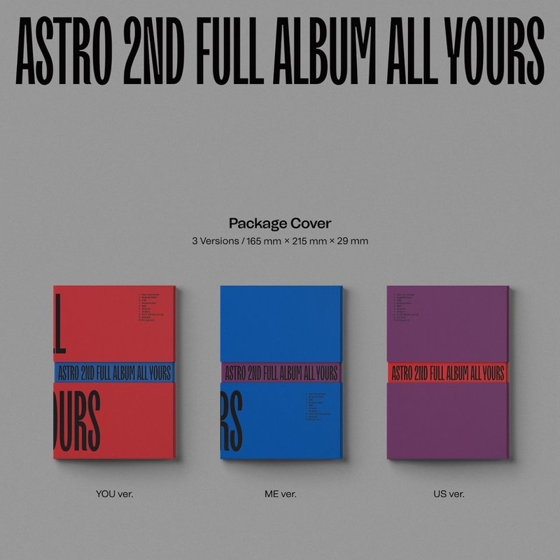 ASTRO - All Yours / 2nd Album (ME Ver. / YOU Ver. / US Ver.)