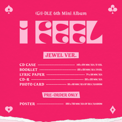 (G)I-DLE I FEEL Jewel Ver. 6th Mini Album