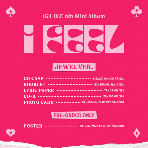 (G)I-DLE I FEEL Jewel Ver. 6th Mini Album