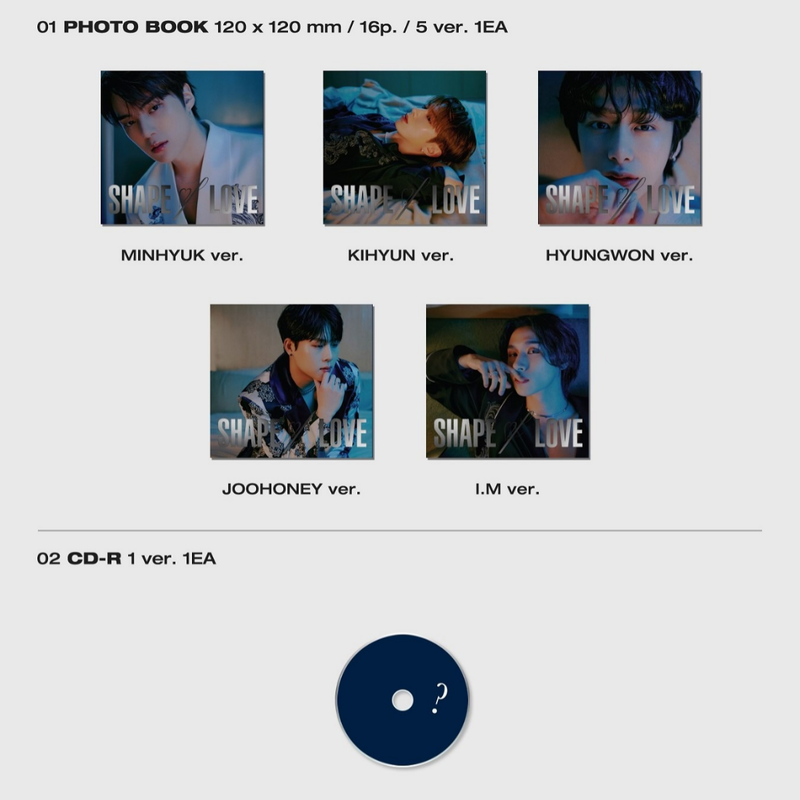 MONSTA X - SHAPE OF LOVE Jewel Ver.(Random)