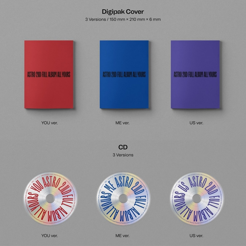 ASTRO - All Yours / 2nd Album (ME Ver. / YOU Ver. / US Ver.)