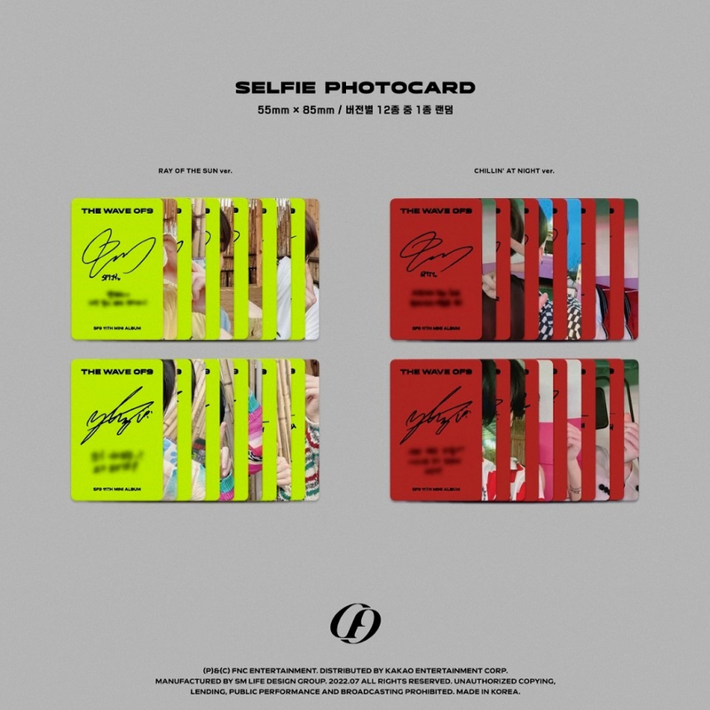 SF9 [ THE WAVE OF9 ] ( RAY OF THE SUN ver. / CHILLIN AT NIGHT ver. ) 11th Mini Album