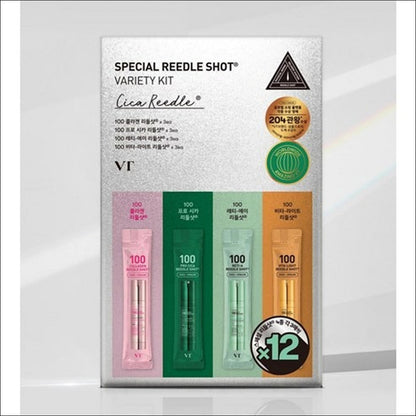VT Cosmetics Riddle Shot 100 50ml + Special Riddle Shot Variety Kit 4 types x 3p Set, 1 set