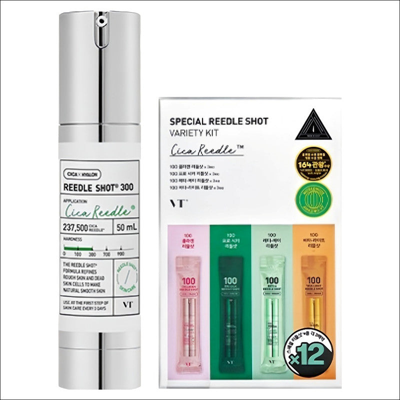 VT Cosmetics Riddle Shot 300 50ml + Special Riddle Shot Variety Kit 4 types x 3 pcs, 1 set