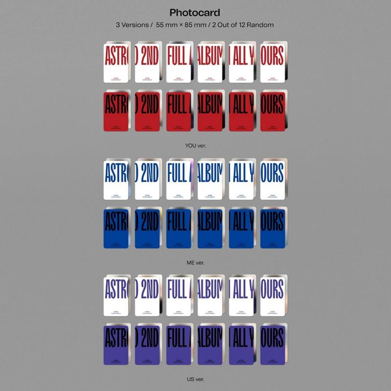 ASTRO - All Yours / 2nd Album (ME Ver. / YOU Ver. / US Ver.)