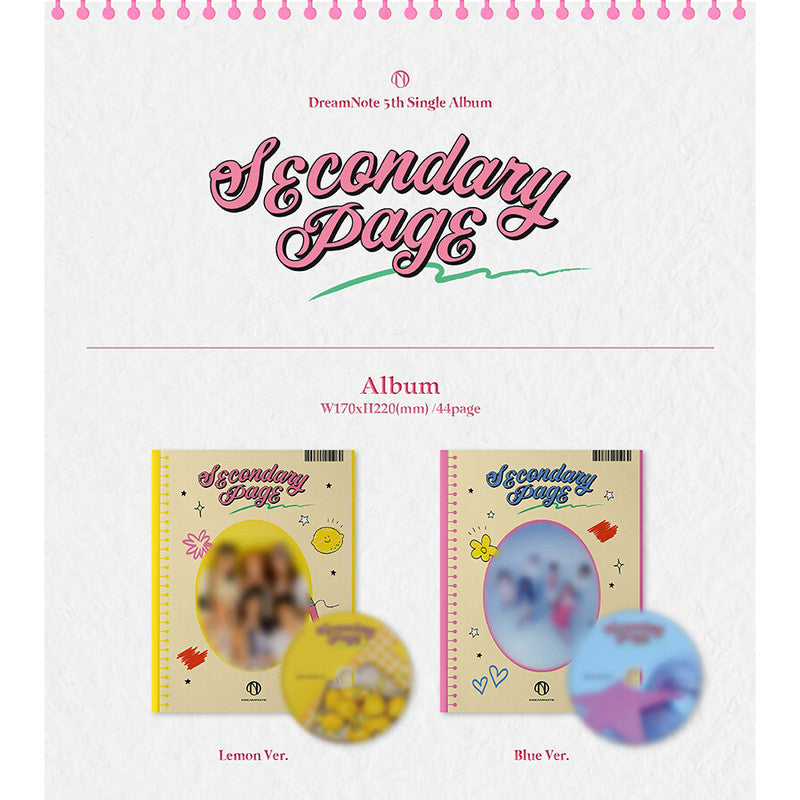 DreamNote - Secondary Page