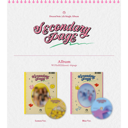 DreamNote - Secondary Page