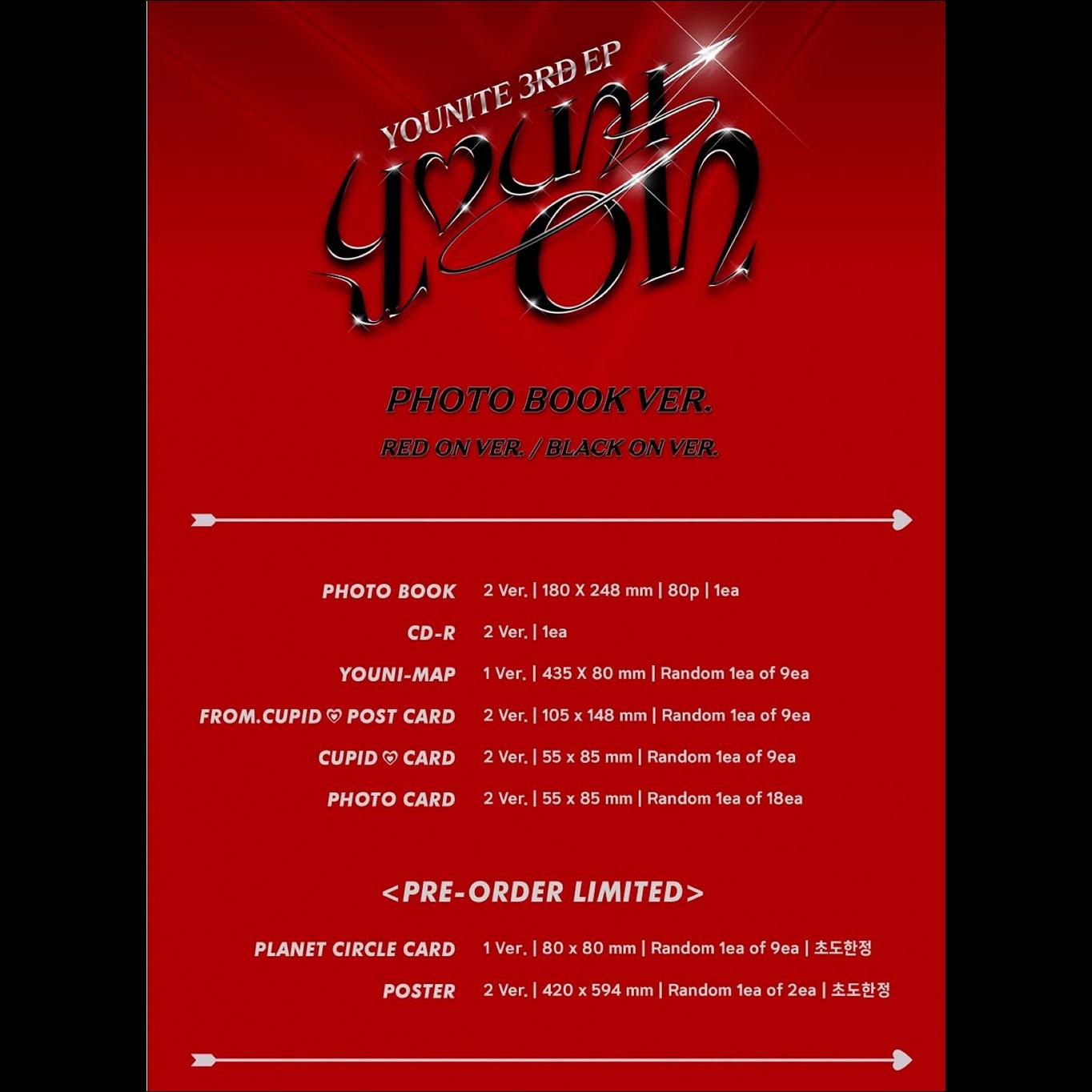 YOUNITE YOUNI-ON PHOTO BOOK VER. 3RD EP Album