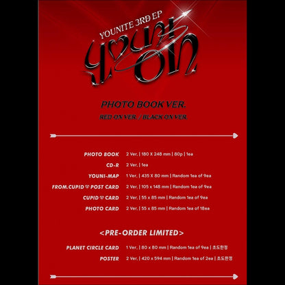 YOUNITE YOUNI-ON PHOTO BOOK VER. 3RD EP Album