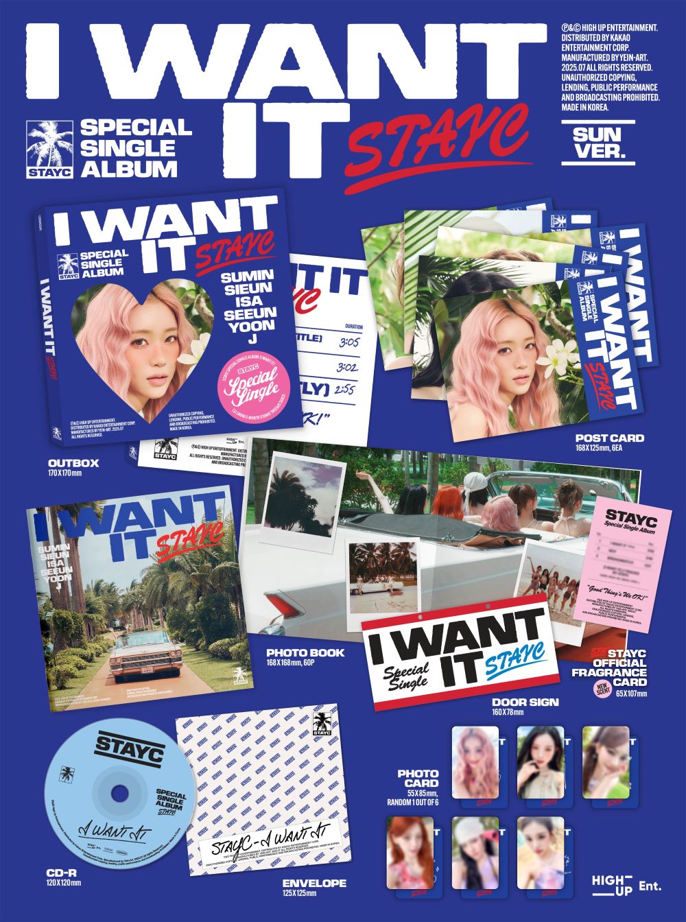 STAYC [I WANT IT] Special Single Album (SUN Ver. BURN Ver.)