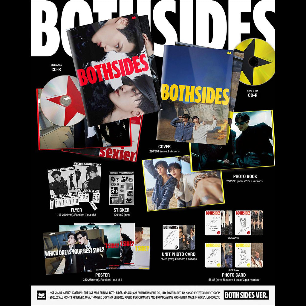 (BOTH SIDES Ver.) NCT JNJM [BOTH SIDES] 1st Mini Album + Free Gift