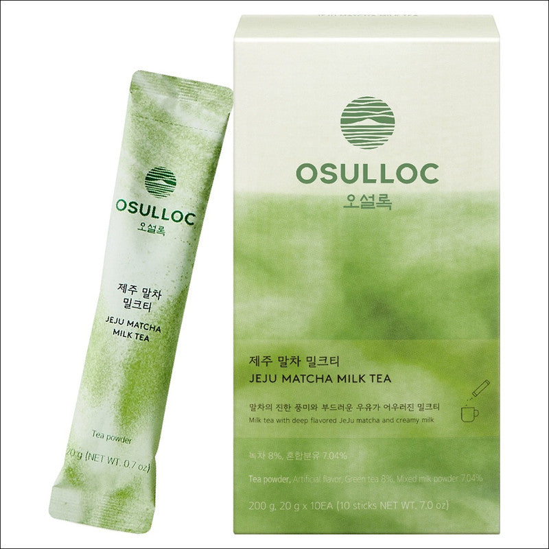OSULLOC JEJU Matcha Milk Tea 200g (10 sticks x 20g)