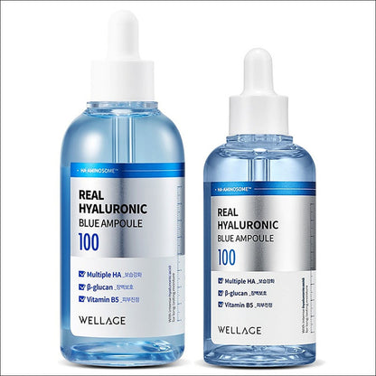 WELLAGE Real Hyaluronic Blue Ampoule 100ml + 75ml