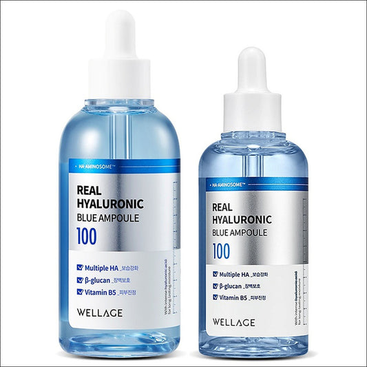 WELLAGE Real Hyaluronic Blue Ampoule 100ml + 75ml