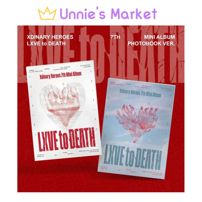 (Photobook Ver.) Xdinary Heroes - LXVE to DEATH 7th Mini Album + Free Gift