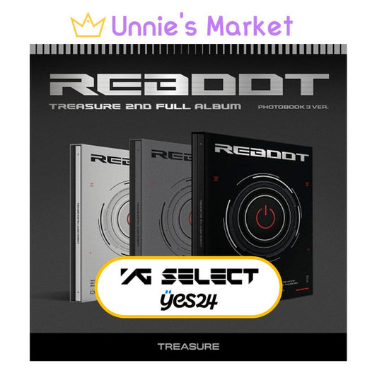 [POB] TREASURE 2ND FULL ALBUM [REBOOT] (PHOTOBOOK VER.) + Free Gift