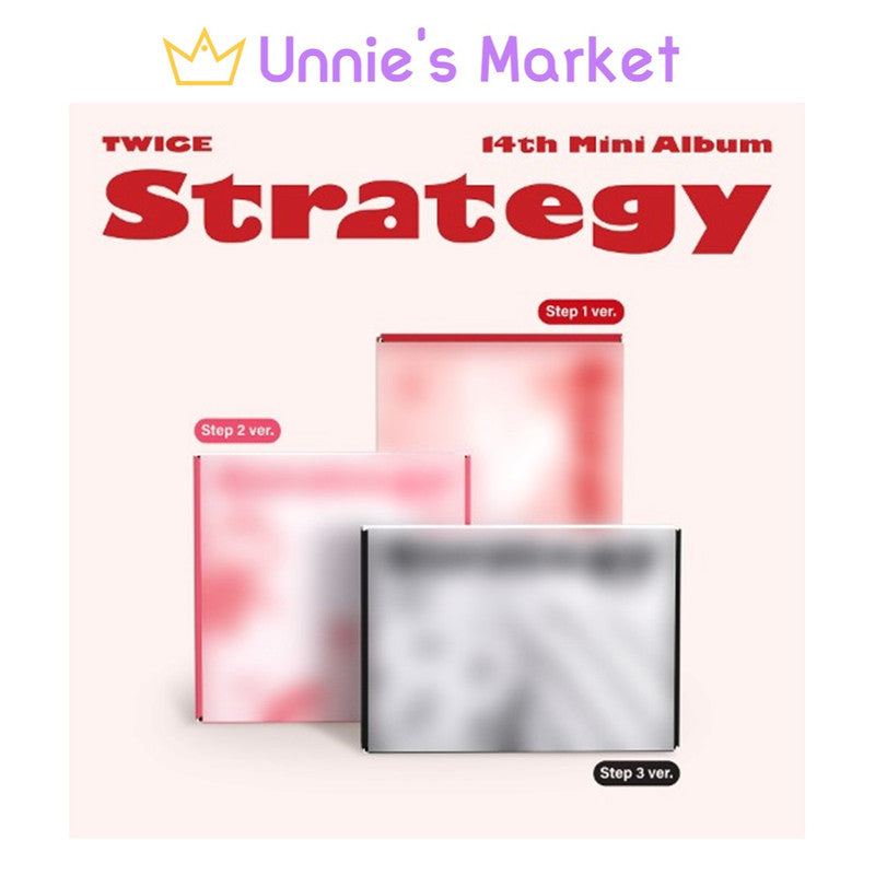 TWICE - STRATEGY 14th Mini Album (Step1 ver. Step2 ver. Step3 ver)