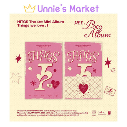 HITGS - Things we love : I (POCA) / The 1st Mini Album + Free Gift