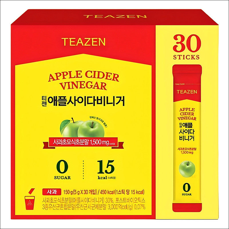 TEAZEN APPLE CIDER VINEGAR 30 Sticks / Zero Sugar