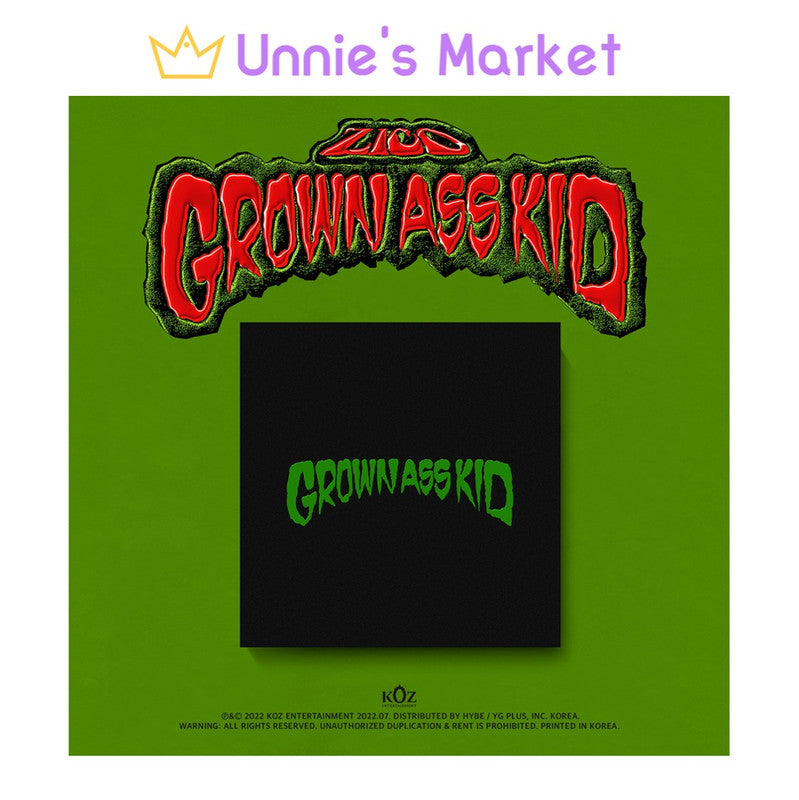 ZICO [Grown Ass Kid] 4th Mini Album