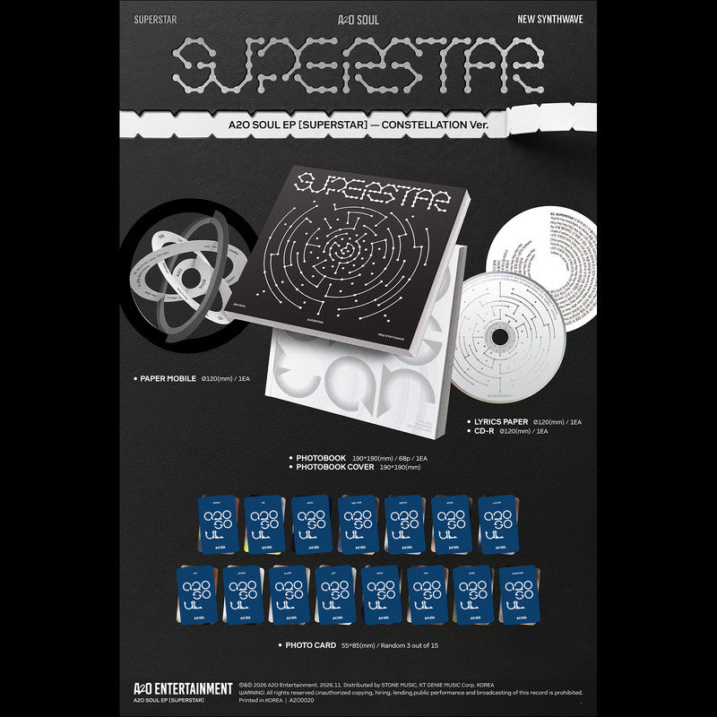 [Pre-order] A2O SOUL SUPERSTAR EP Album Official Sealed (Random ver.) + Free Gift