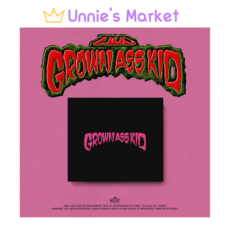 ZICO [Grown Ass Kid] Jewel Ver. 4th Mini Album