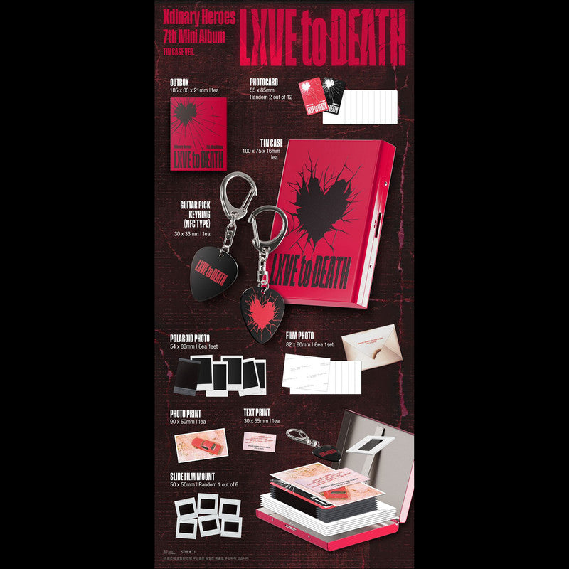 (MD Ver.) Xdinary Heroes - LXVE to DEATH 7th Mini Album + Free Gift
