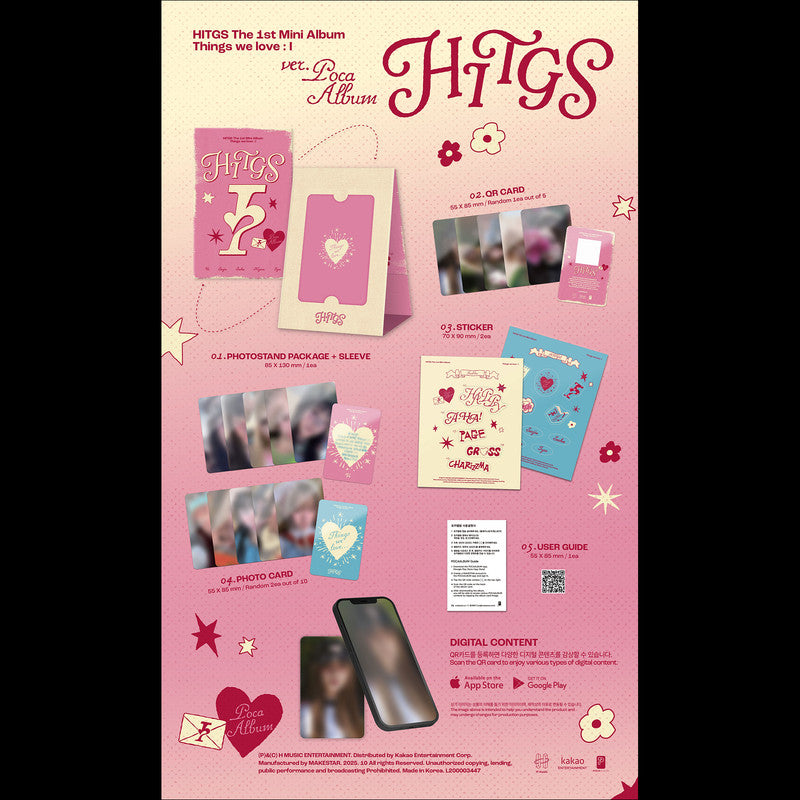 HITGS - Things we love : I (POCA) / The 1st Mini Album + Free Gift