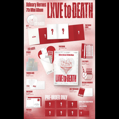 (Photobook Ver.) Xdinary Heroes - LXVE to DEATH 7th Mini Album + Free Gift