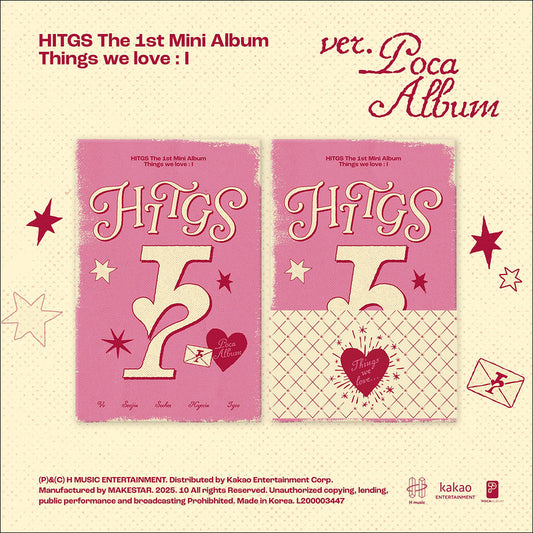 HITGS - Things we love : I (POCA) / The 1st Mini Album + Free Gift