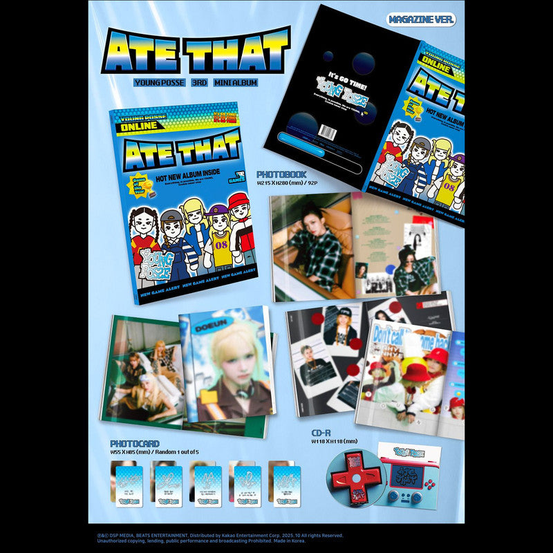 YOUNG POSSE[ATE THAT] EP Album (Magazine Ver.) + Free Gift