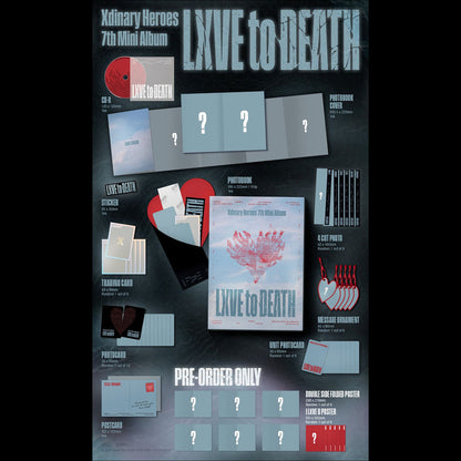 (Photobook Ver.) Xdinary Heroes - LXVE to DEATH 7th Mini Album + Free Gift
