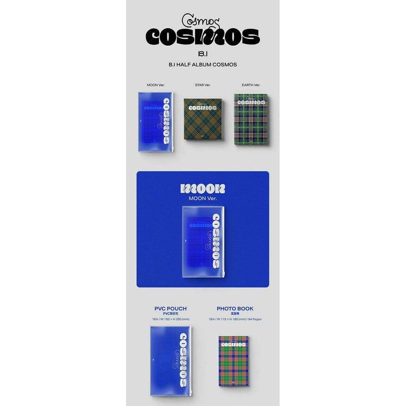 B.I(IKON) [COSMOS] Half Album (Moon ver. / Star ver. / Earth ver.)