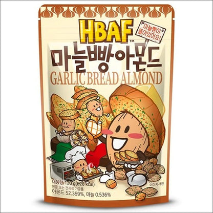 HBAF Garlic Baguette Almond (Savory & Sweet Roasted Almonds) 120g